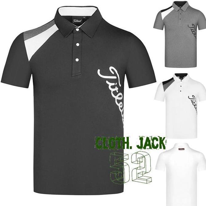 Polo shirt Titleist Kaos Kerah Titleist Kaos Golf Baju Golf Seragam Polo Golf X7