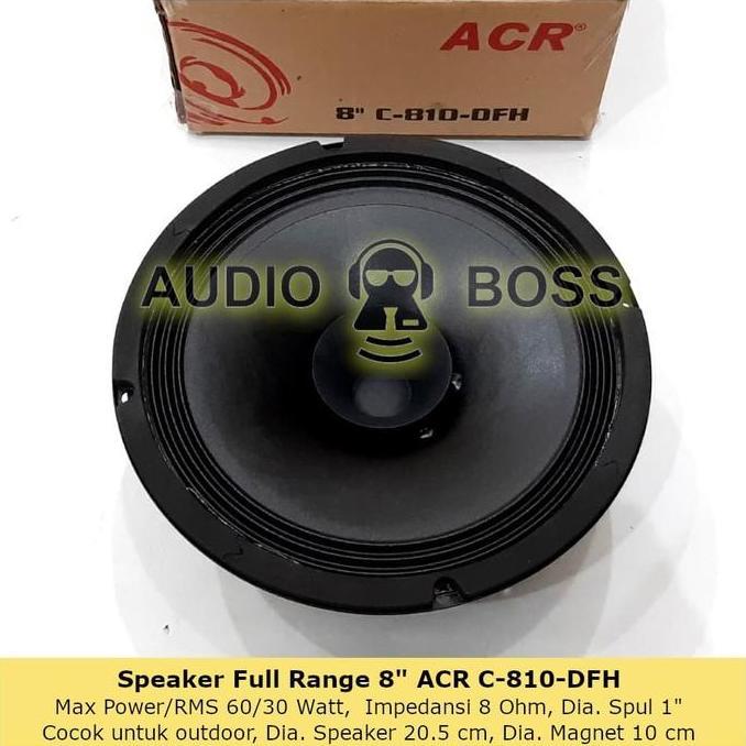 Promo Speaker Full Range 8 Inch Acr C 810-Dfh / Full Range 8" Acr C 810-Dfh Cod