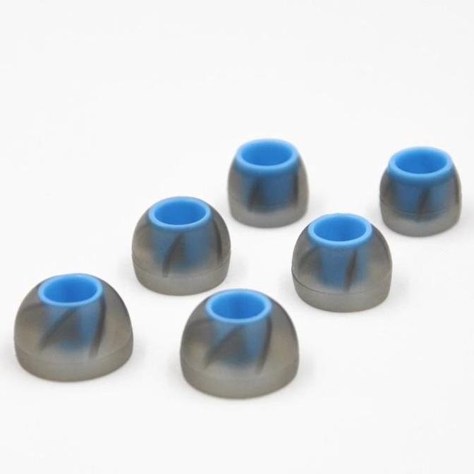 Promo Qkz Blue Silicone Eartips Wide Bore Cod