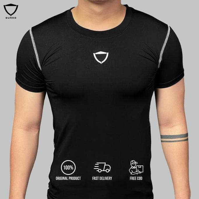 GUARD BASIC COMPRESSION SHIRT / BAJU COMPRESSION OLAHRAGA ELASTIS