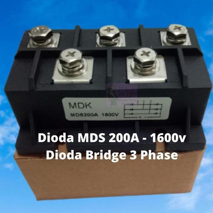 DIODA MDS 200A - 1600V DIODA BRIDGE 3 PHASE MD27