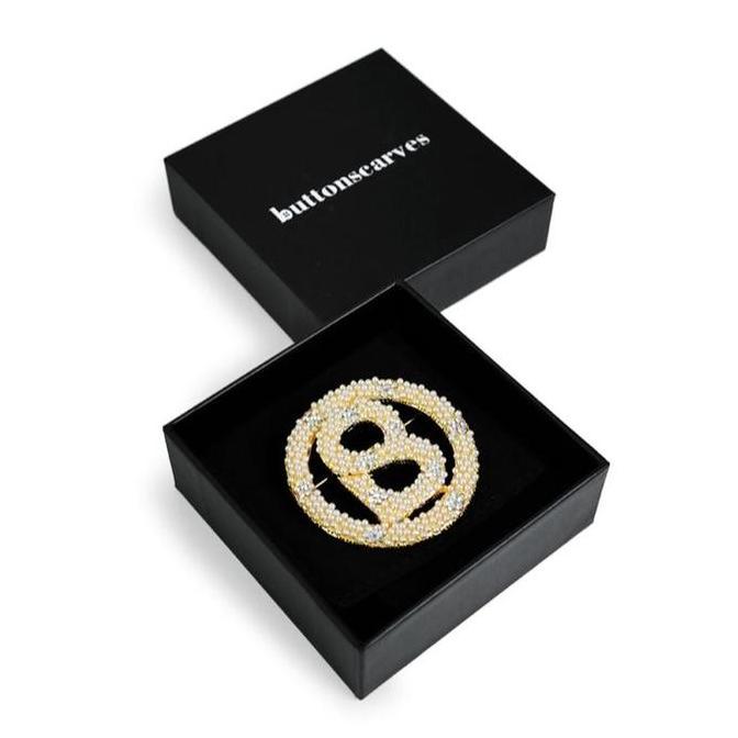 Solara Daisy Lavish Luxe Deux Claire Lyra Siera Poppy Brooch by Buttonscarves [Kumpulan Bros Buttons