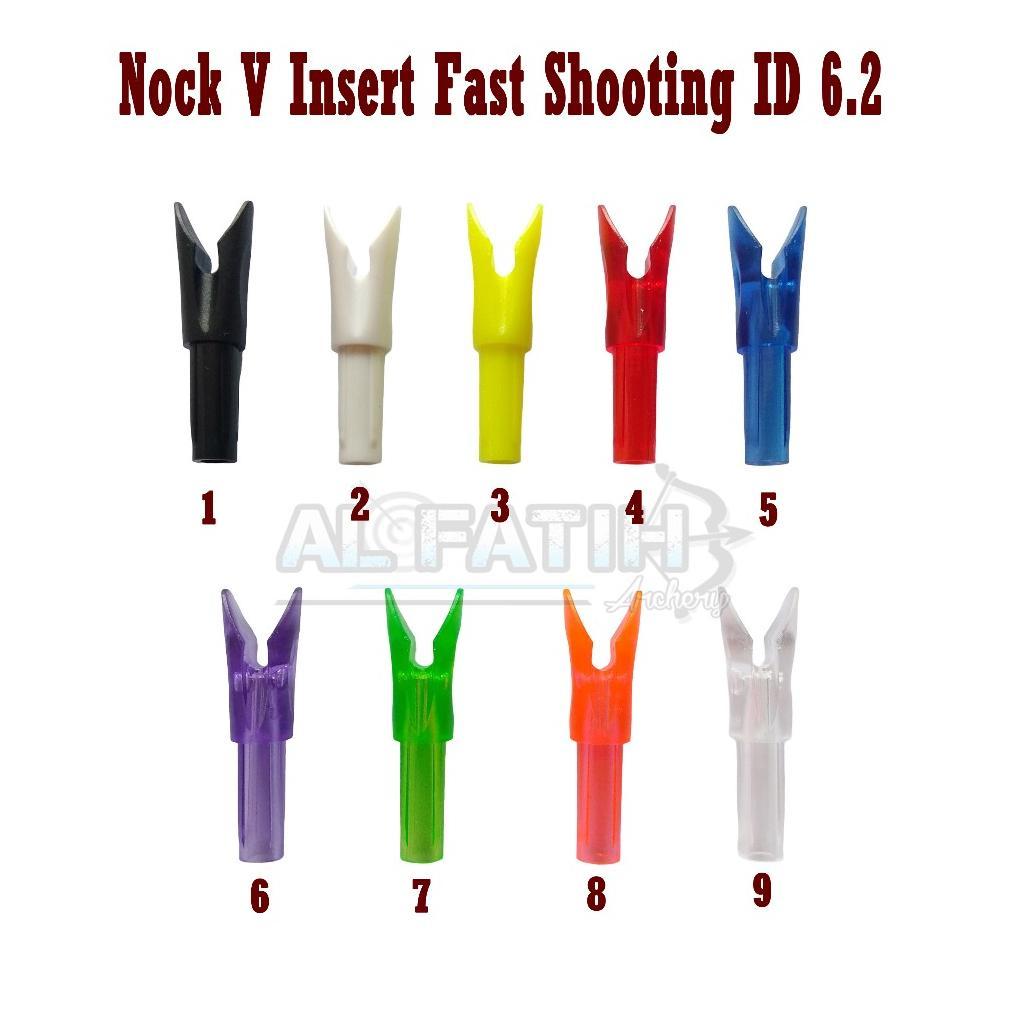 Nock V Insert Fast Shooting ID 6.2mm/Nock Carbon