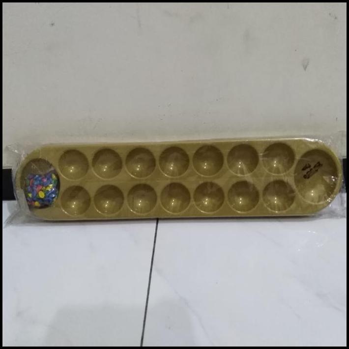 Dakon Plastik / Mainan Tradisional Congklak Plastik Gold