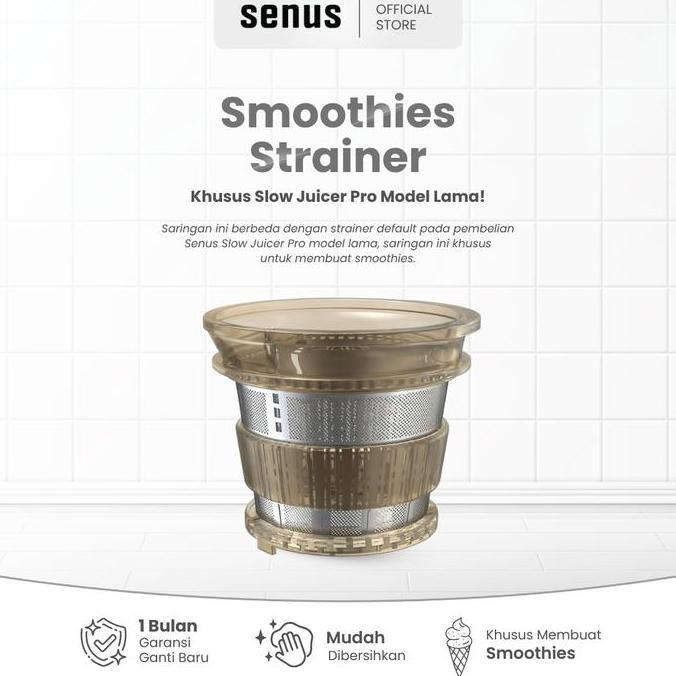 Grosir Senus Smoothies Strainer Saringan (Khusus Untuk Smoothies) Slow Juicer Pro