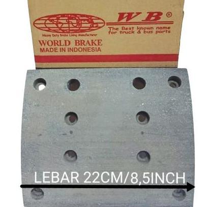 Kampas Rem Belakang Mercu Actros 4043/Mercy Intercooler/ Truck Shacman ) 10Hole +Paku Rivet Best Sel