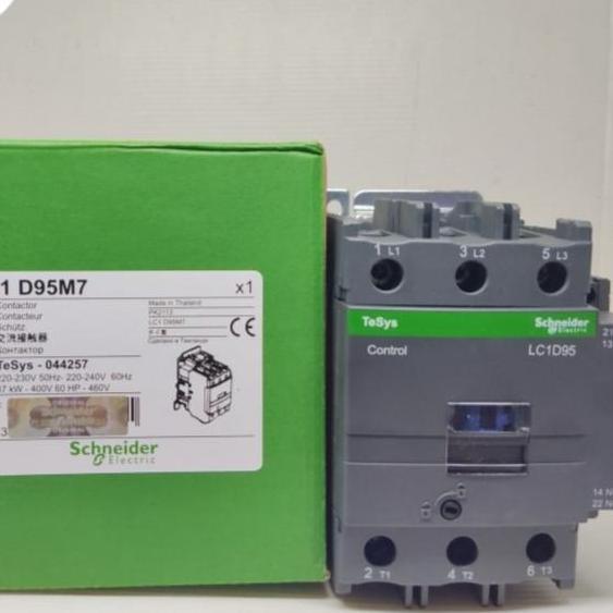 KONTAKTOR CONTACTOR LC1D95 M7 LC1D95M7 LC1D95 220V 3PHASE AC AC1 (125A) - AC3 (95A) 3POLE