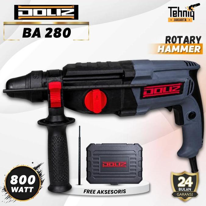 DOLIZ MESIN BOR BETON BA280 / MESIN BOR DOLIZ BA 280 ROTARY HAMMER MURAH