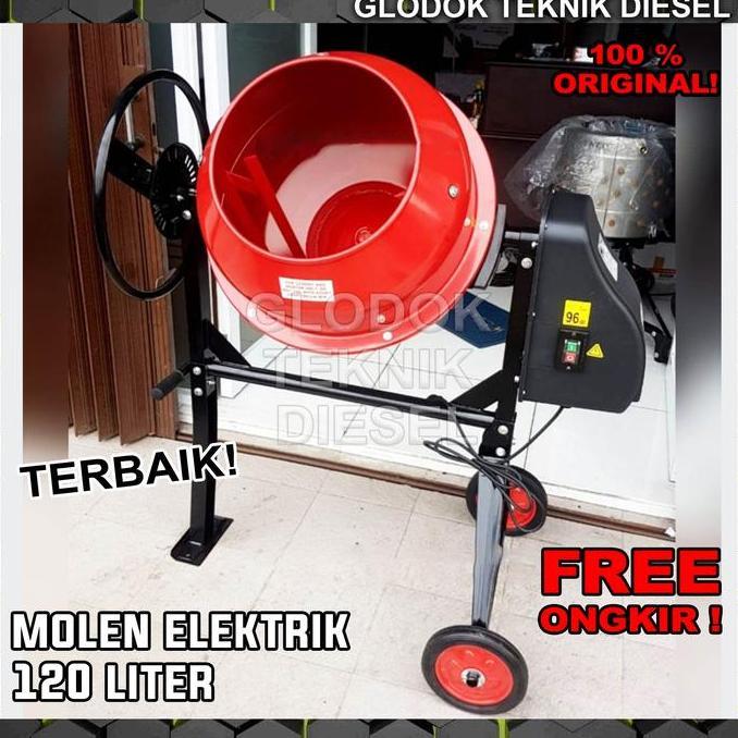 PROMO TERBARU ALAT ADUK SEMEN MINU MOLEN MINI MIXER MINI 125 LITER