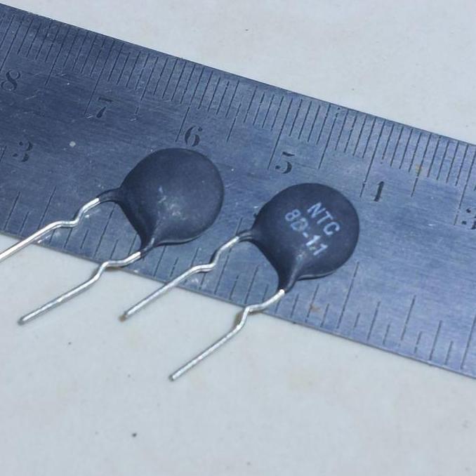 10 BUAH 10PCS NTC8D11 NTC 8D11 NTC8D-11 11MM TERMIS THERMAL RESISTOR THERMISTOR PTC MF72 8R 8OHM 3A 