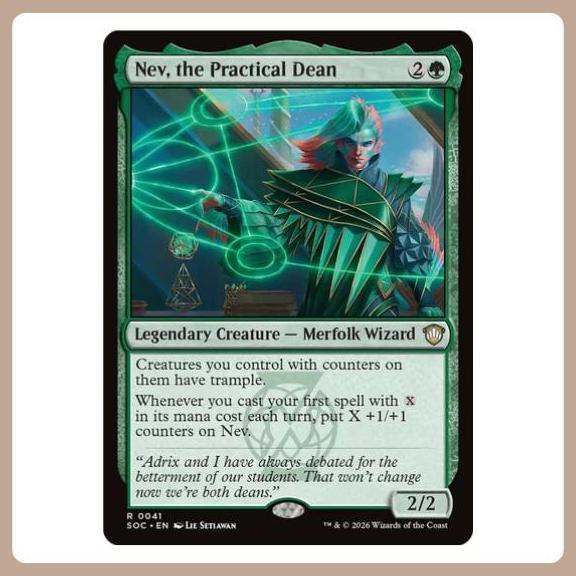 SOC | Nev, the Practical Dean (Counters) (Merfolk) (X Spells)