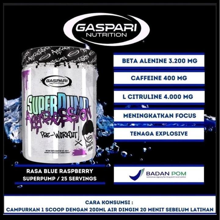 Terlaris Gaspari Superpump Pre Workout 450Gr