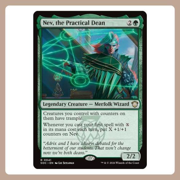 SOC | Nev, the Practical Dean (Counters) (Merfolk) (X Spells)
