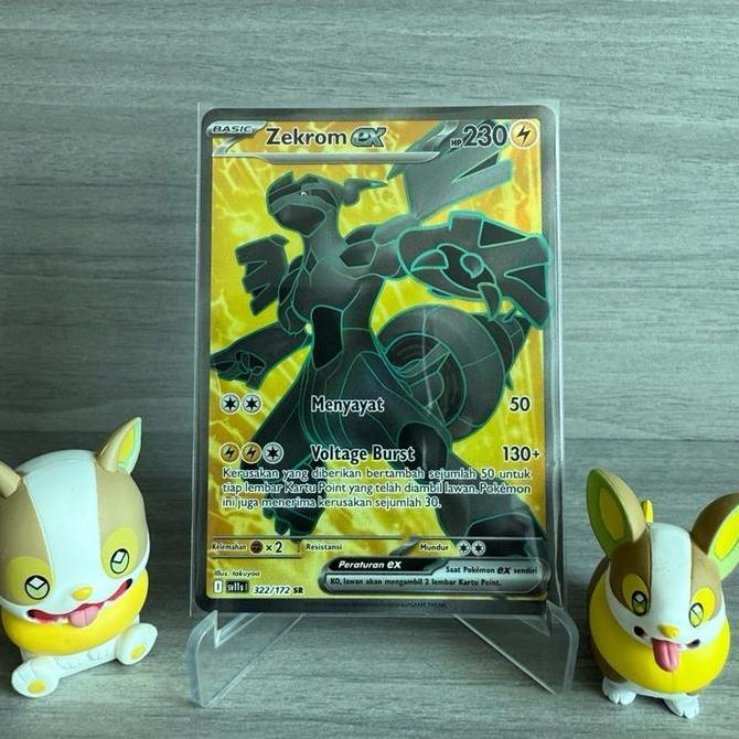 Zekrom ex SR 322/172 - Pokemon Hitam Putih sv11s TCG Indonesia