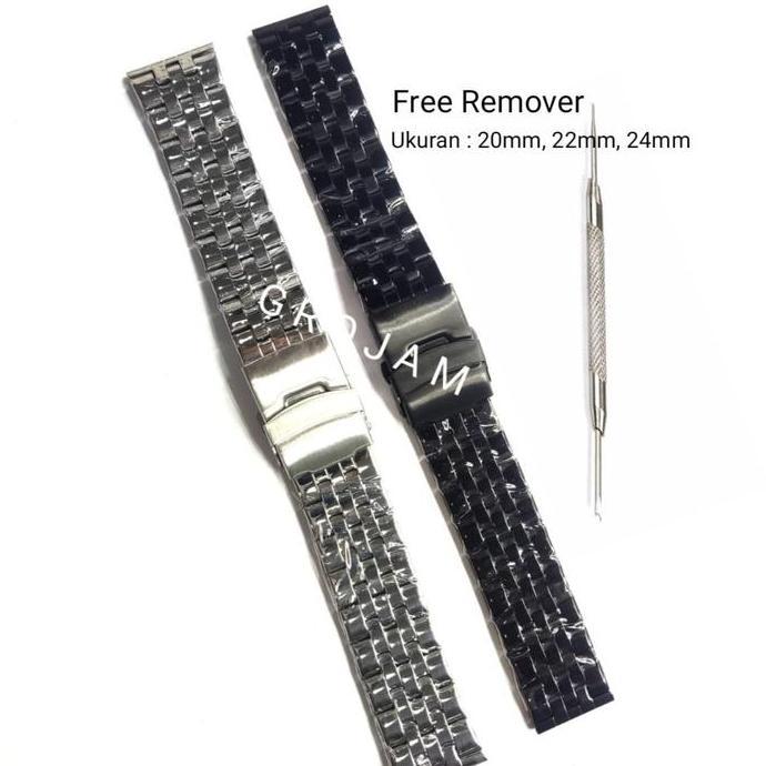 Tali Jam Tangan Rantai Stainless Steel Solid Chain Rantai Lurus