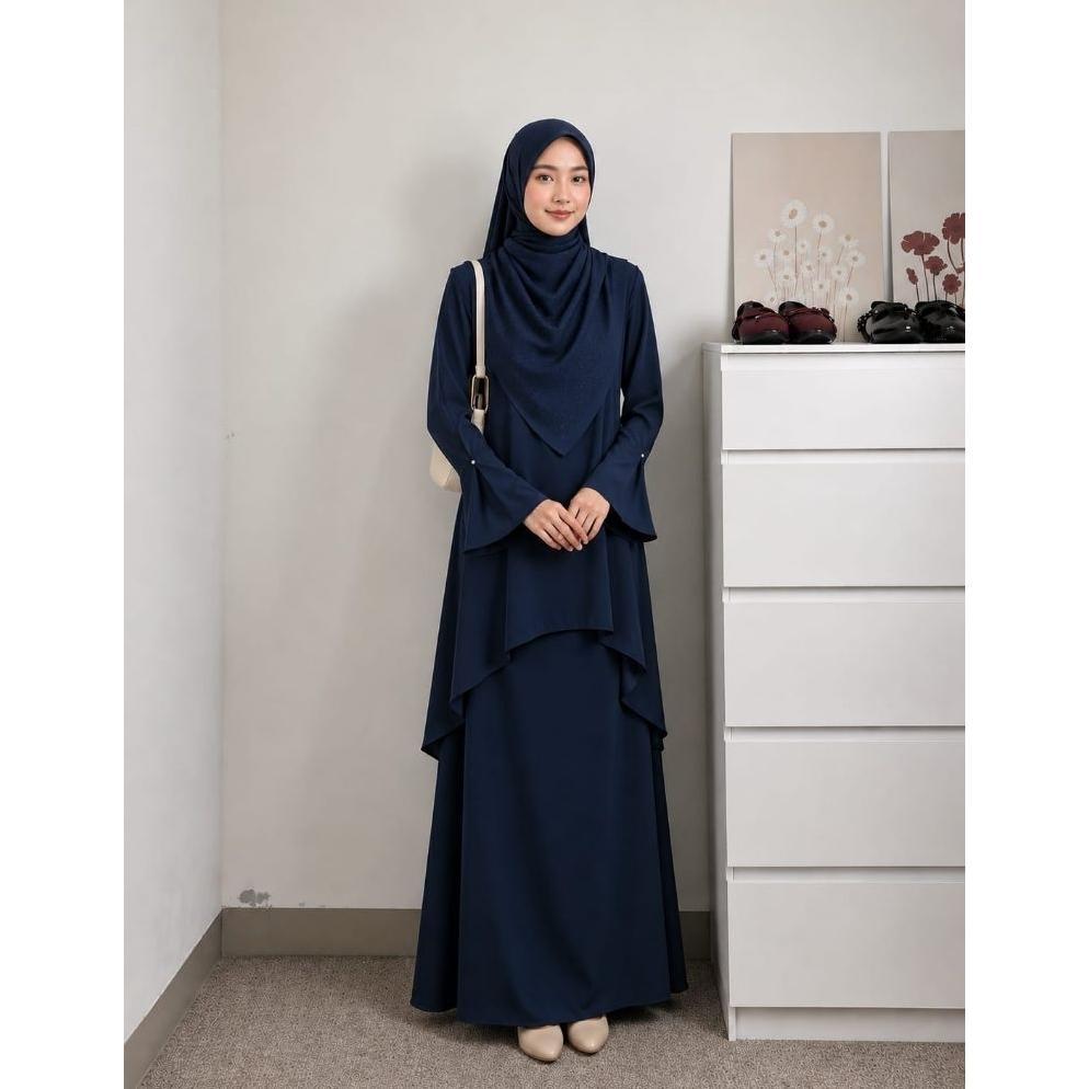 NEW PRODUCT Set  Tunik Rok Sadrina Bahan Sabrina Anty UV Baju muslim