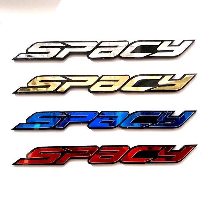 TERLARIS!! STIKER EMBLEM MOTOR HONDA SPACY STIKER TIMBUL 3D MIROR TEMPELAN TIMBUL MOTOR HONDA SPACY 