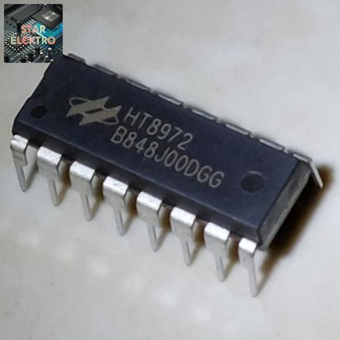 HT8972 DIP-16 TANCAP HOL TEK HT 8972 IC VOICE ECHO 40KB SRAM 16PIN SURROUND KOMPONEN SE27