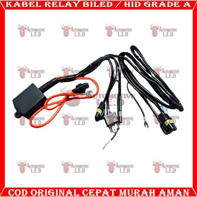 Oto- Kabel Relay Mobil Relay Biled Projector Kabel Mobil Biled Lampu Projector Kabel Hid Mobil Car
