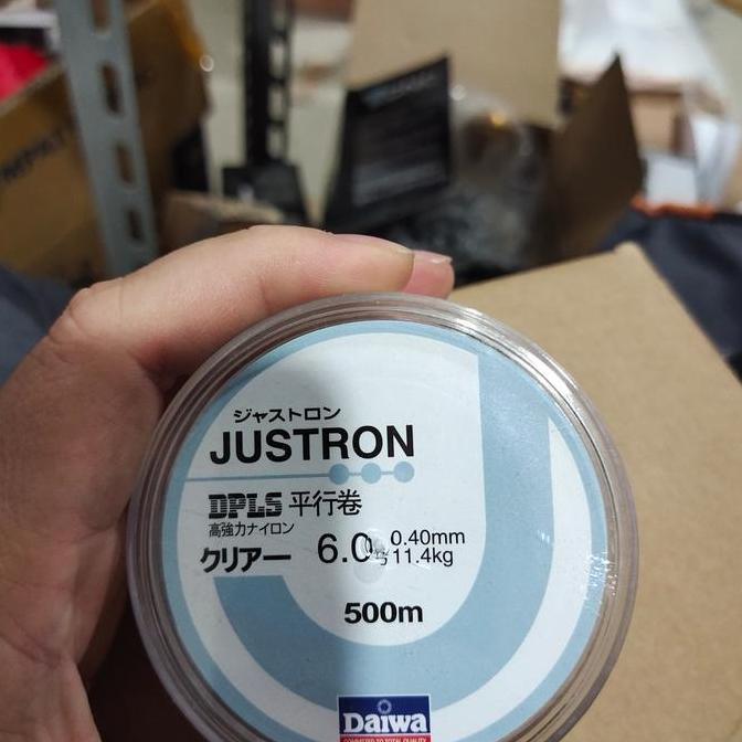 senar pancing justron daiwa dpls clear 500 meter