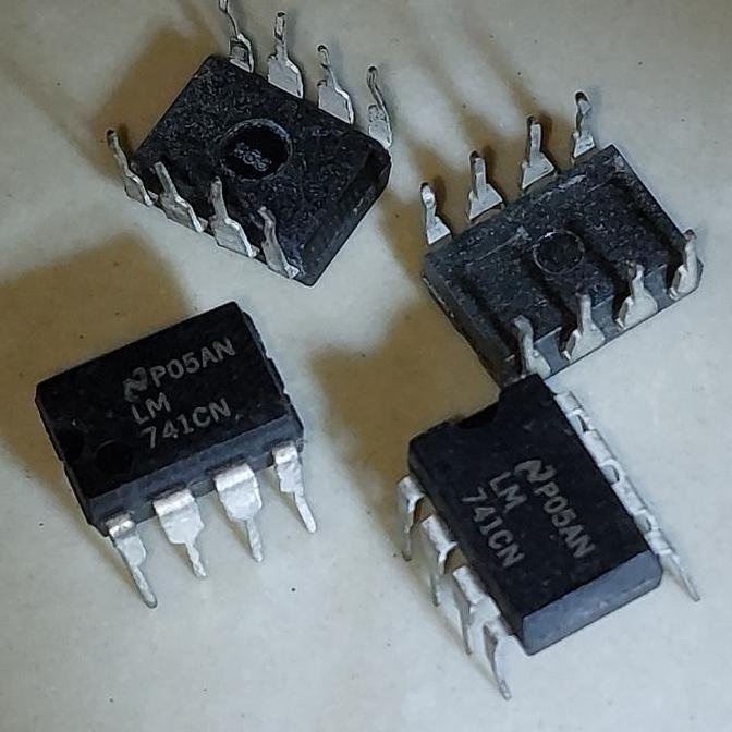 4 BUAH 4PCS LM 741CN DIP-8 TANCAP LM741CN LM741 IC 741 OPAMP TEXAS INSTRUMENTAL 1MHZ OP AMPS SE27