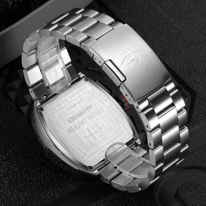 Orologio- Evans Jayden Jam Tangan Pria 9556 Rantai Stainless Steel Kaca Sapphire Chronograph Ter Res