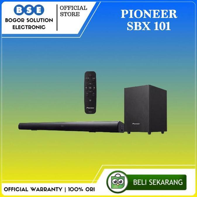 SOUNDBAR PIONEER SBX 101 SPEAKER PIONEER SBX101 SOUND SYSTEM PIONER SBX-101 BLUETOOTH - 2.1 CH [RESM
