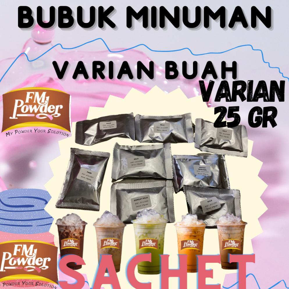 FM POWDER 25 GRAM - BUBUK MINUMAN BUBUK MINUMAN RASA BUBUK MINUMAN BOBA BUBUK MINUMAN PREMIUM SERBUK