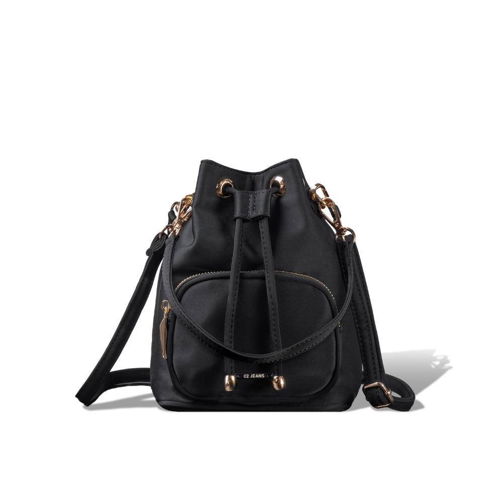 big sale c2 shafea black small bucket bag - tas bucket wanita