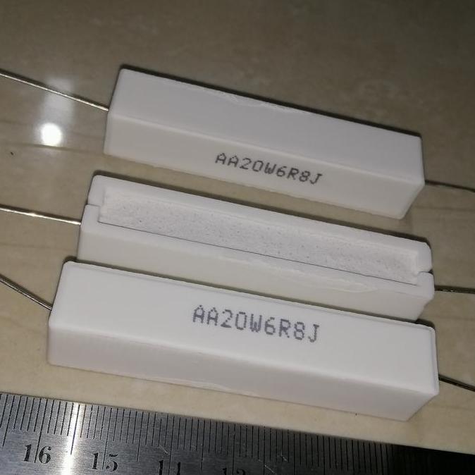6R8J 6R8 R 6,8 6.8 OHM 6,8OHM 20W6R8J 20W 20 WATT RESISTOR KAPUR SE27