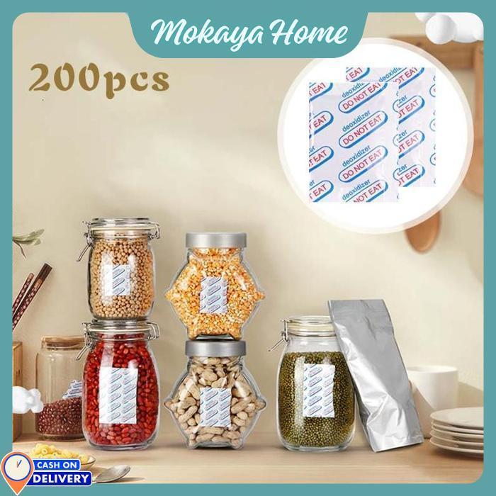 Mokaya Home - 200Pcs 30cc Oxygen Absorber Untuk Makanan / Oxygen Absorber Silica Gel Pengawet / Peny