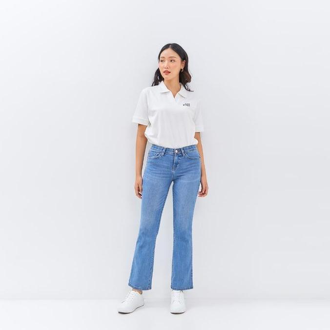 C2 Wenzou Blue Jeans Push Up Bootcut Wanita