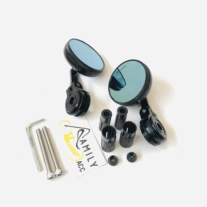 Spion Jalu Bar End Bulat Mini Scarlet Full CNC Vespa Nmax Aerox Vario