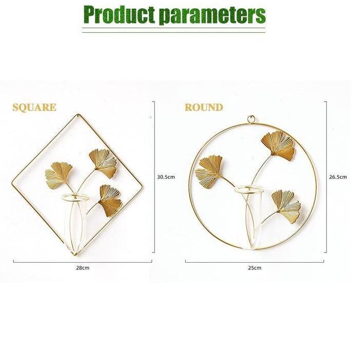 DITSY Pot Bunga Dinding Nordic Tempat Tanaman Air Bahan Besi Aesthetic Minimalis Hiasan Dinding