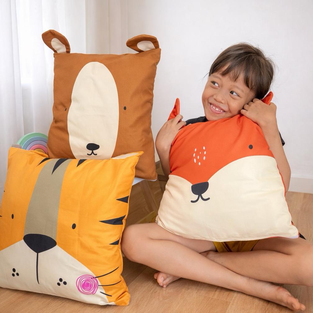 Bantal Bintang Bantal Sofa Bantal Karakter Bantal Anak Quote Pillow Happy Place (Bantal Kursi/Dekora