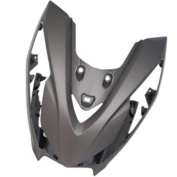 Promo Cover Tameng Depan Dark Silver Honda BeAT K1A 64301K1AN00MBS Diskon