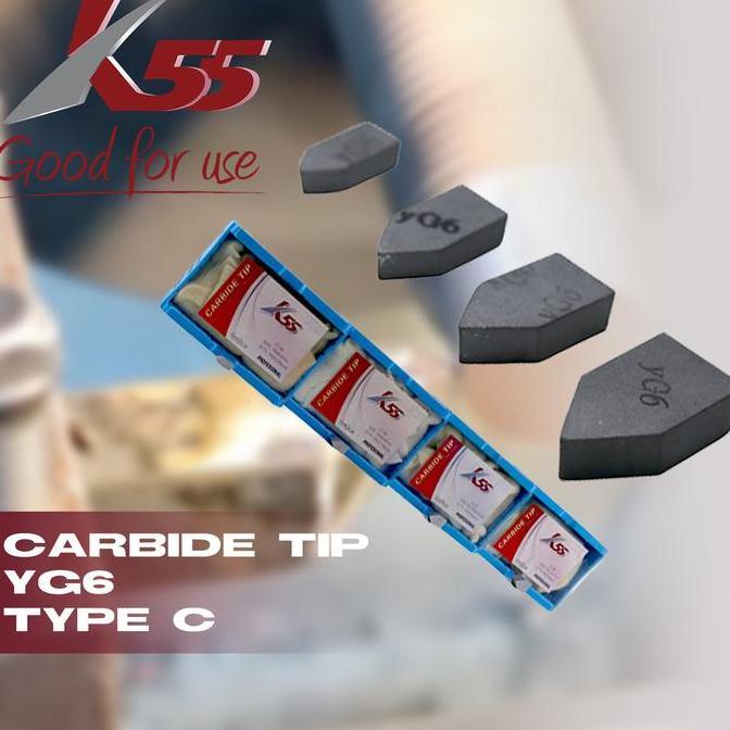 Mquinas - K55 Mata Widia Tipe C Pahat Bubut Milling Bor - Carbide Tip C Type