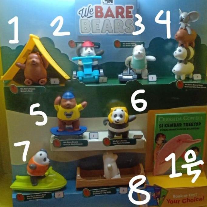 Lucu- Happy Meal We Bare Bears Bear Cartoon Network Periode 1 2 Mcd Mcdonald
