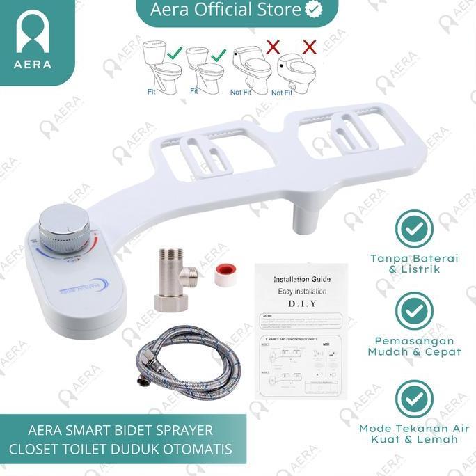 Aera Bidet Shower Sprayer Closet Toilet Duduk Otomatis | Bidet Sprayer