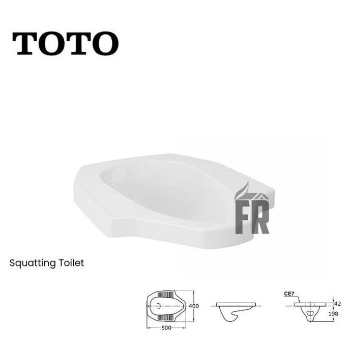 Closet Jongkok Toto Ce7