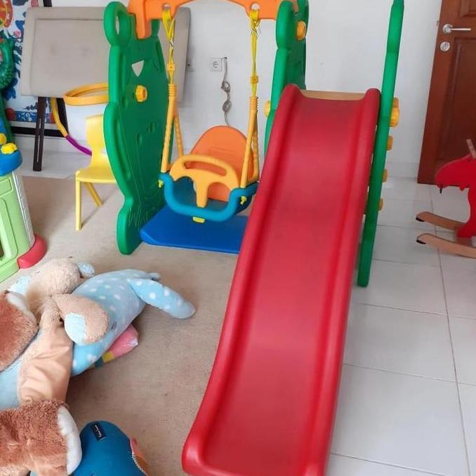Jual Ayunan Perosotan Eduplay Frog Swing and Slide Bekas Preloved