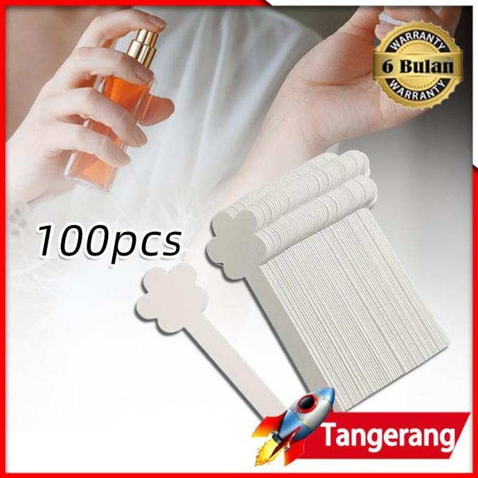 COCHONS 100PCS Smelling Strip Parfum / Kertas Parfum Paper Test / Fragrance Smelling Strip