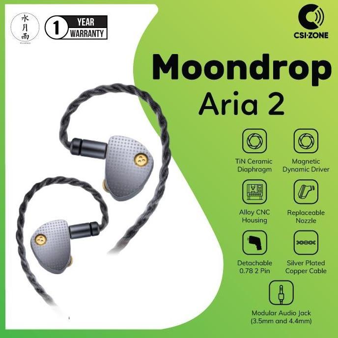 Moondrop Aria 2 / Aria II Ceramic Diaphragm Driver In Ear Monitor