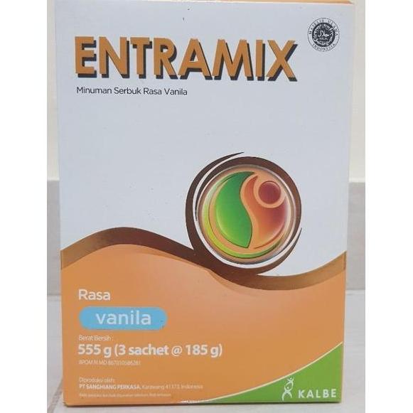 Kalbe Entramix Susu 555 Gr Rasa Vanilla - Penambah Nafsu Makan untuk Diet Khusus & Anoreksia - 3 Sac