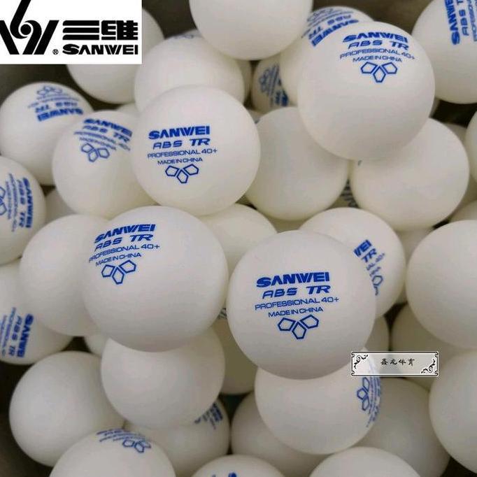 10 PCS Bola Pingpong Training Sanwei ABS 40+ / Bola Tenis Meja Sanwei