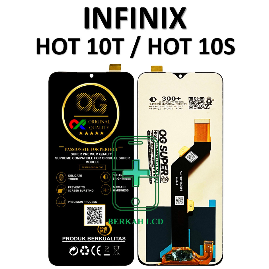 LCD TOUCHSCREEN INFINIX HOT 10T / HOT 10S ORIGINAL 100%