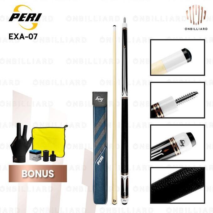 PERI EXA-07 Series Stick Billiard Low Deflection Cue Stick Play Billiard Shaft P20 Maple 12.5mm