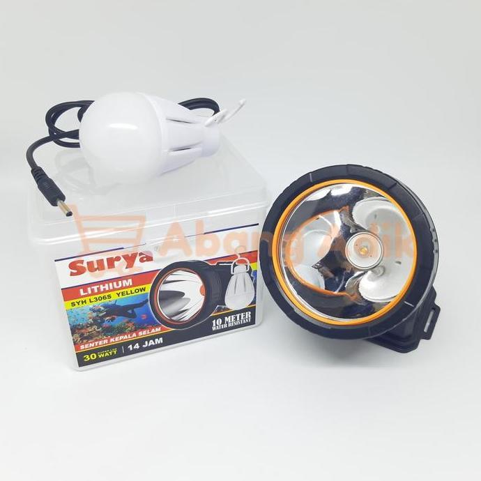 SURYA SYH L305S 305 S 305S SENTER KEPALA 30W 30 WATT PUTIH WHITE LAMPU AATE