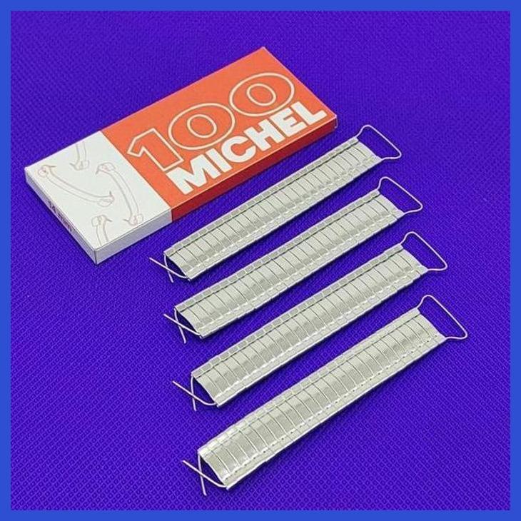 (LAB) MICHEL SUTURE CLIP / AGRAVE CLAMP / CLIP RUSUK PACKAGE OF 100 PIECES KESEHATAN RUMAH SAKIT HOS