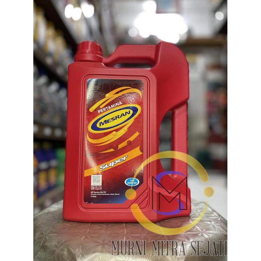 Pertamina Mesran Super SAE 20W-50 Oli 20W50 20 W 50 4 L